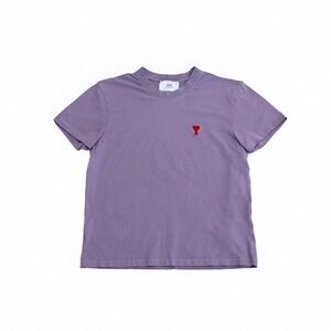 AMI Alexandre Mattiussi De Coeur Women's T-Shirt Lavender Purple Size S